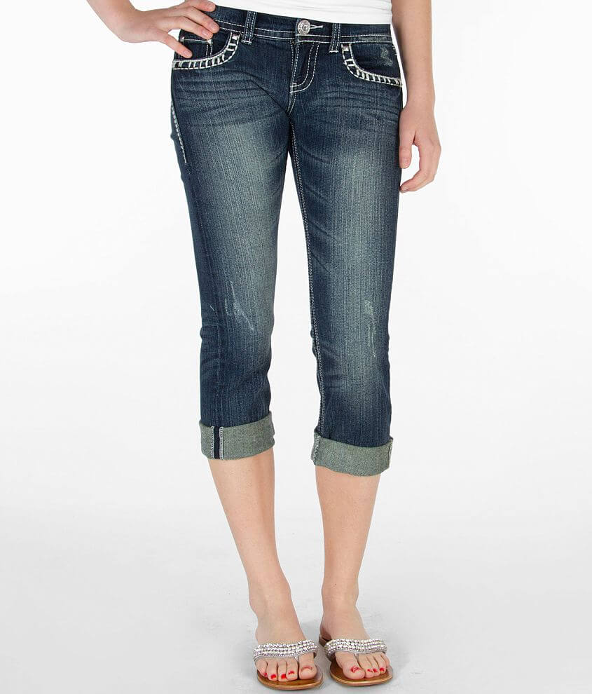 Daytrip Aquarius Stretch Cropped Jean front view