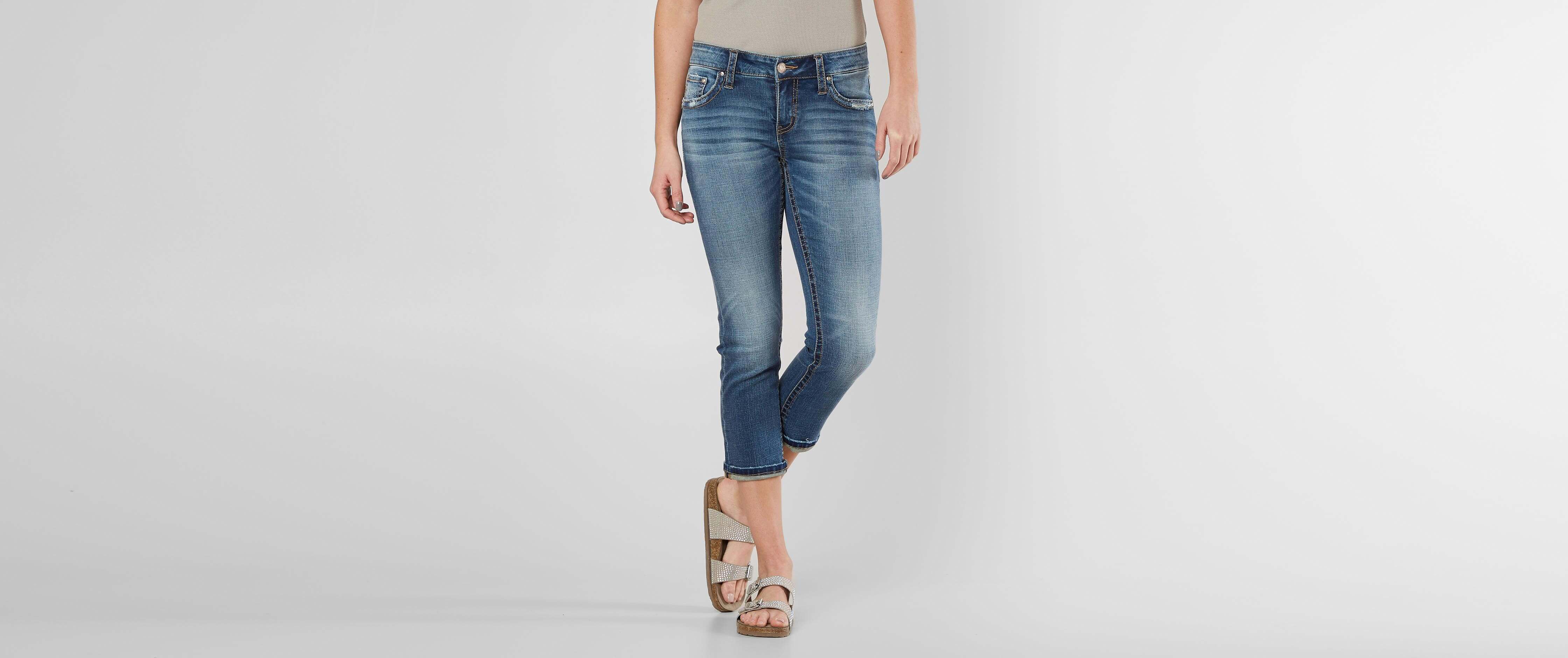 stretch cropped jeans