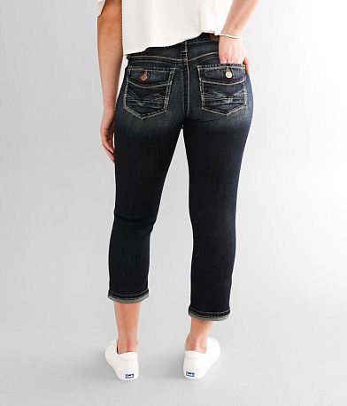 Daytrip Virgo Cuffed Stretch Capri Jean back view