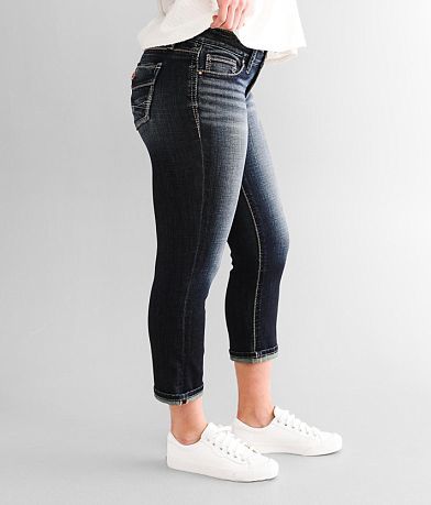 Daytrip Virgo Cuffed Stretch Capri Jean full right side view