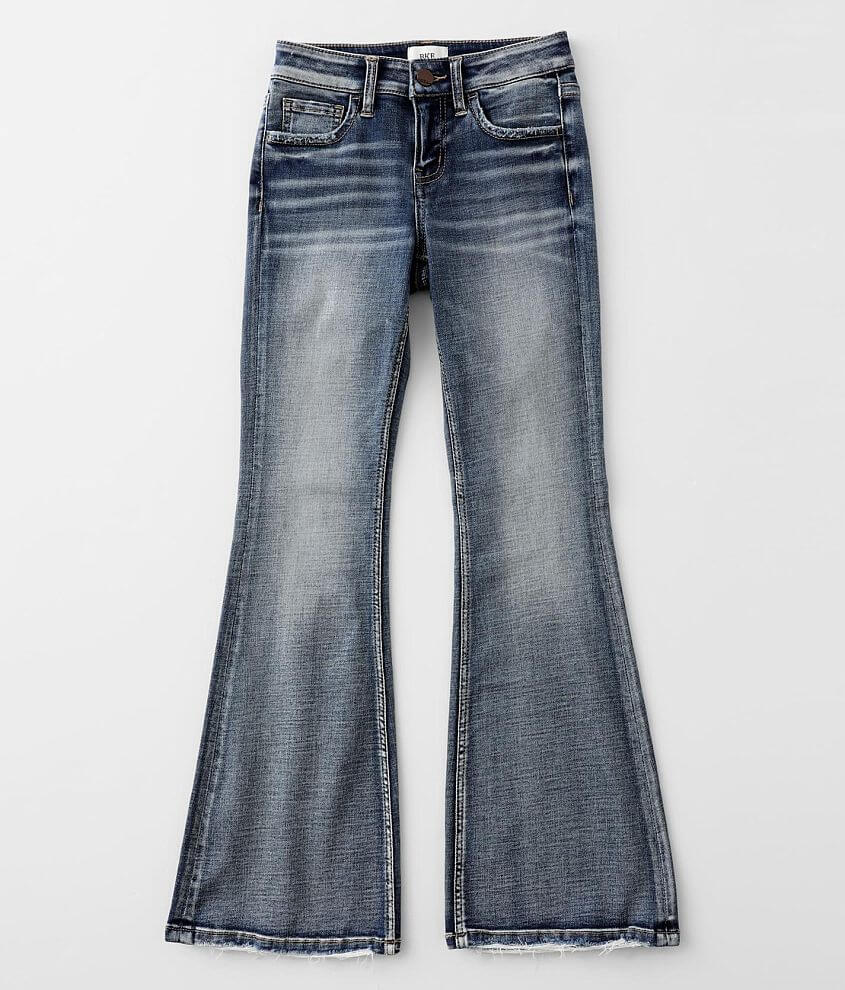 Girls - BKE Slim Fit Mid-Rise Flare Stretch Jean front view