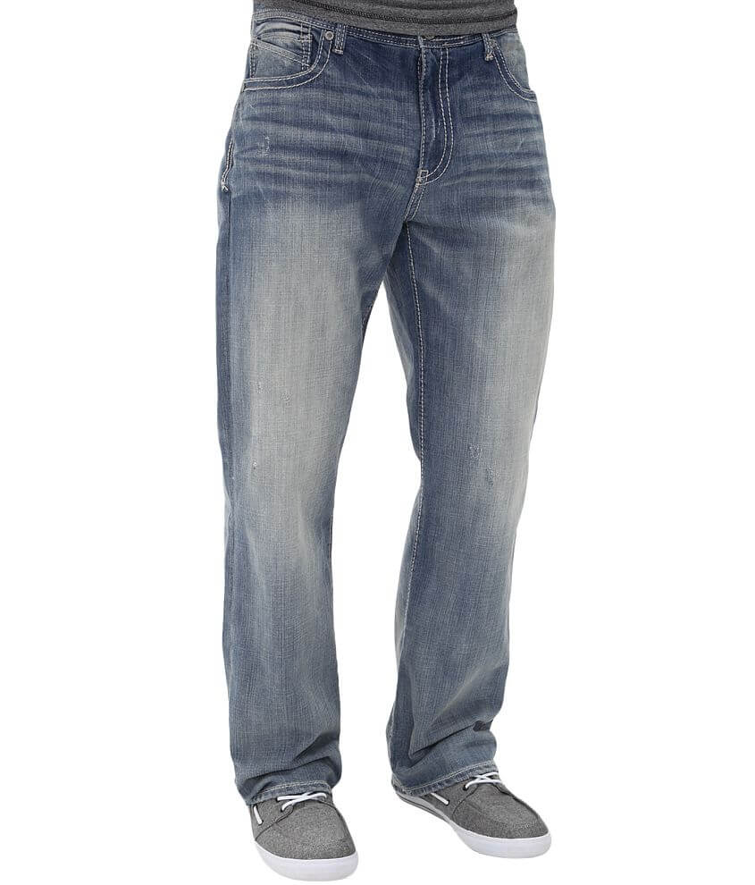 Buckle straight leg outlet jeans