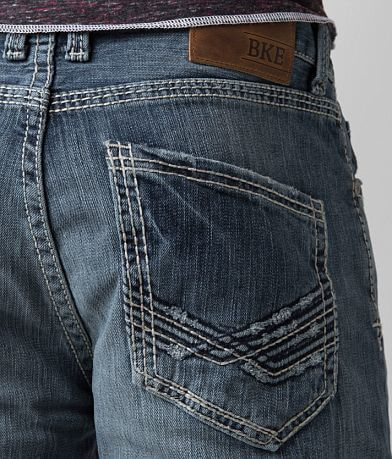 BKE Tyler Straight Stretch Jean back pocket view