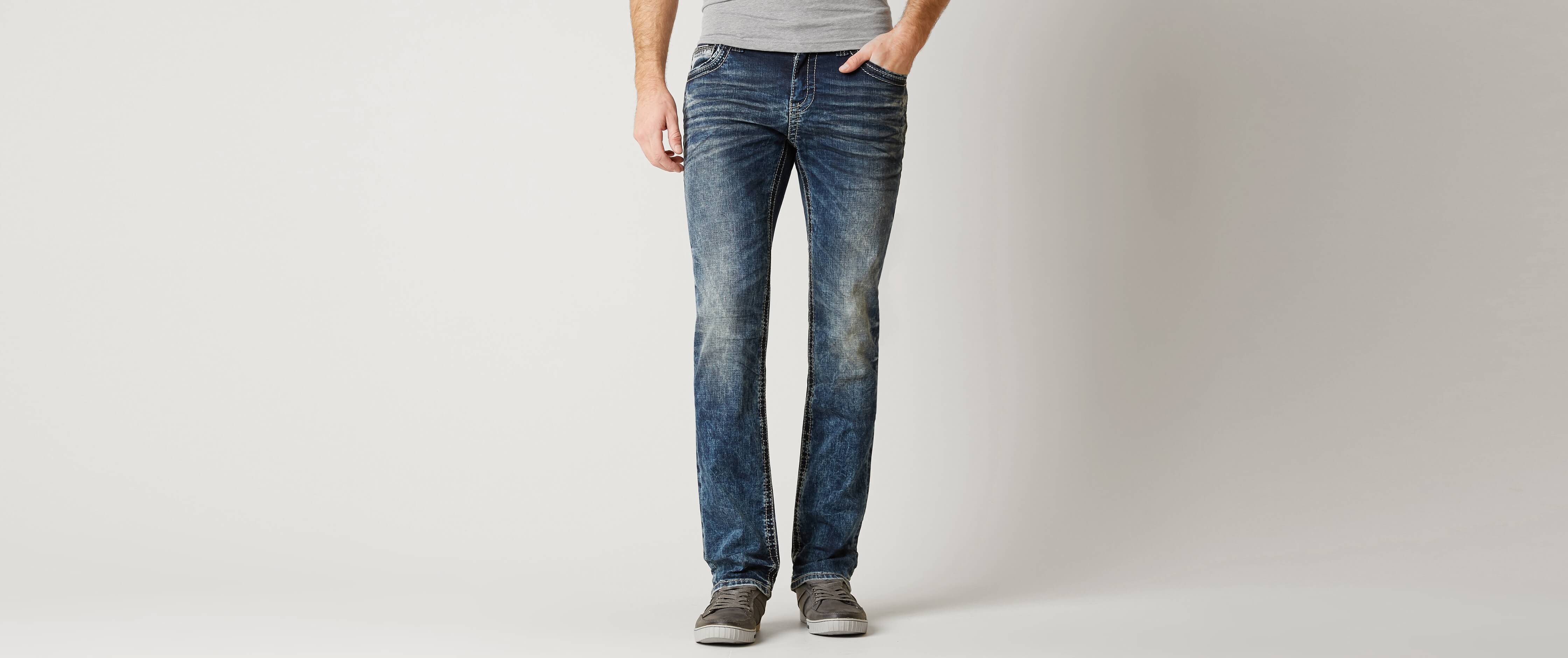 Buckle Black Three Straight Stretch Jean Men's Jeans in Oslo Buckle