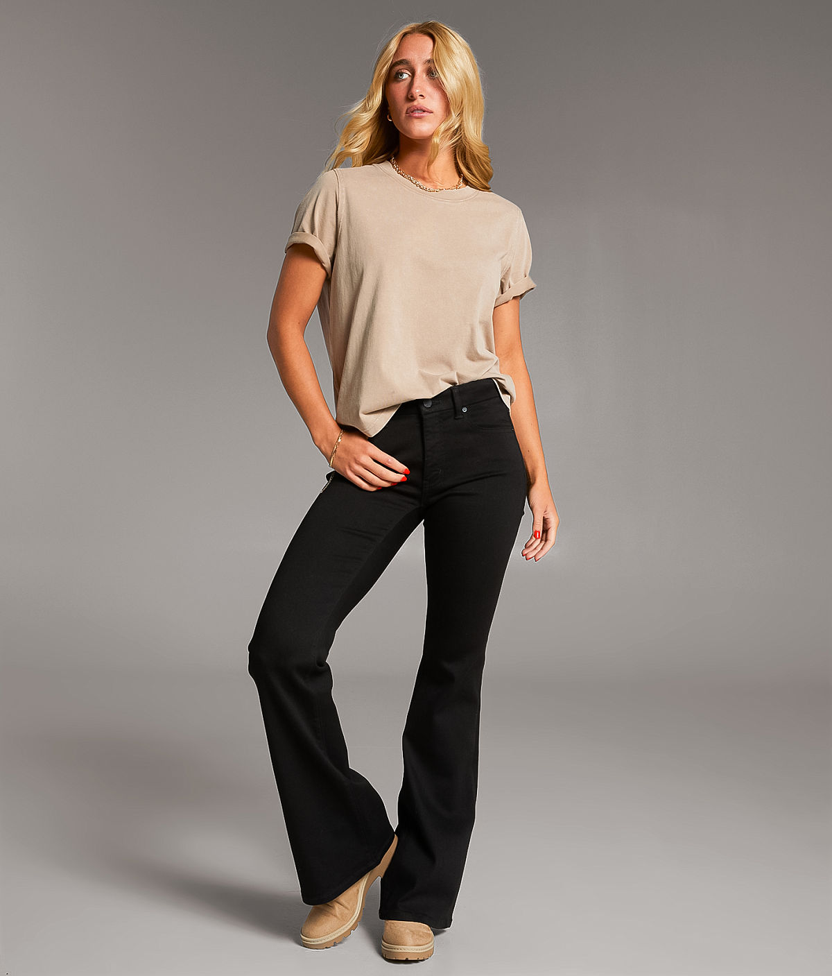 BKE Payton Flare Stretch Jean — Black by Buckle