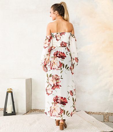 Willow &amp; Root Off The Shoulder Maxi Top BACK