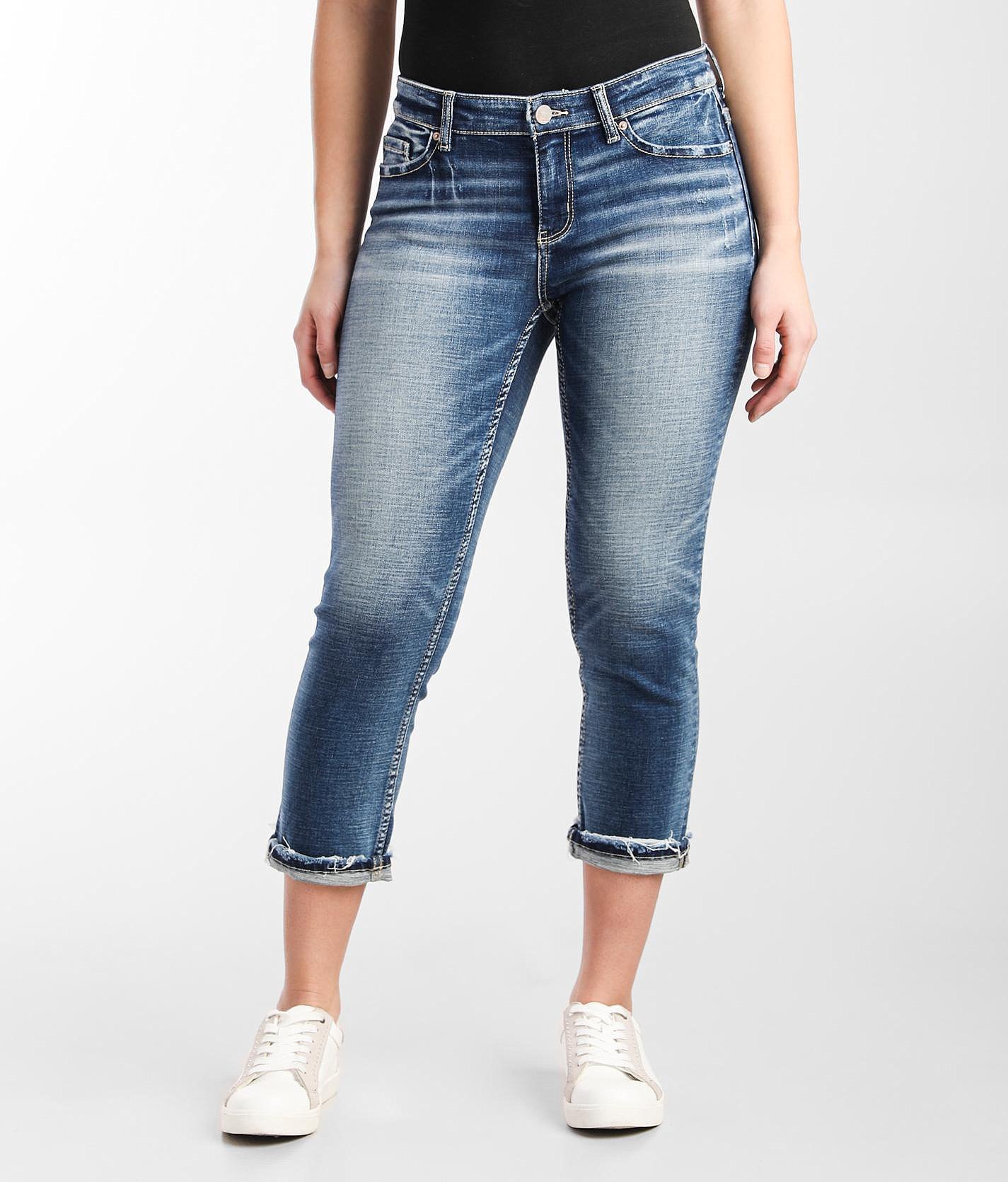 buckle capri jeans