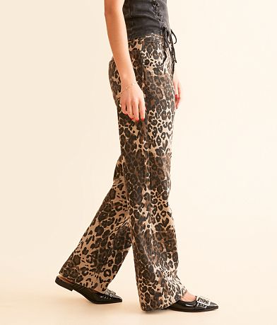 Bailey Rose Leopard Print Wide Leg Pant FULL_RIGHT_SIDE