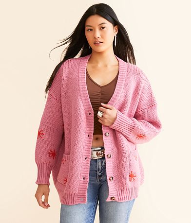 Bailey Rose Western Oversized Cardigan Sweater FULL_LEFT_SIDE