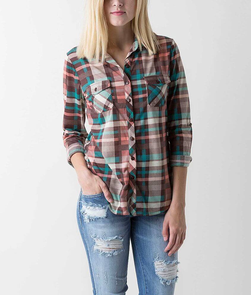 Urban Collection Plaid Shirt front view