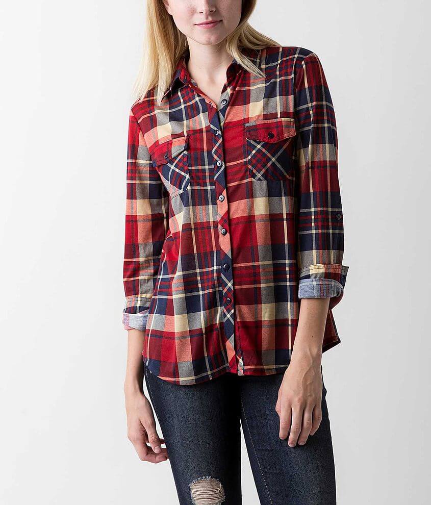 Urban Collection Plaid Shirt front view