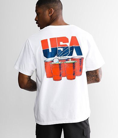 Old Row USA Drinking Team T-Shirt BACK