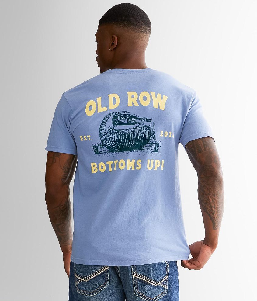 Old Row Bottoms Up Armadillo T-Shirt front view