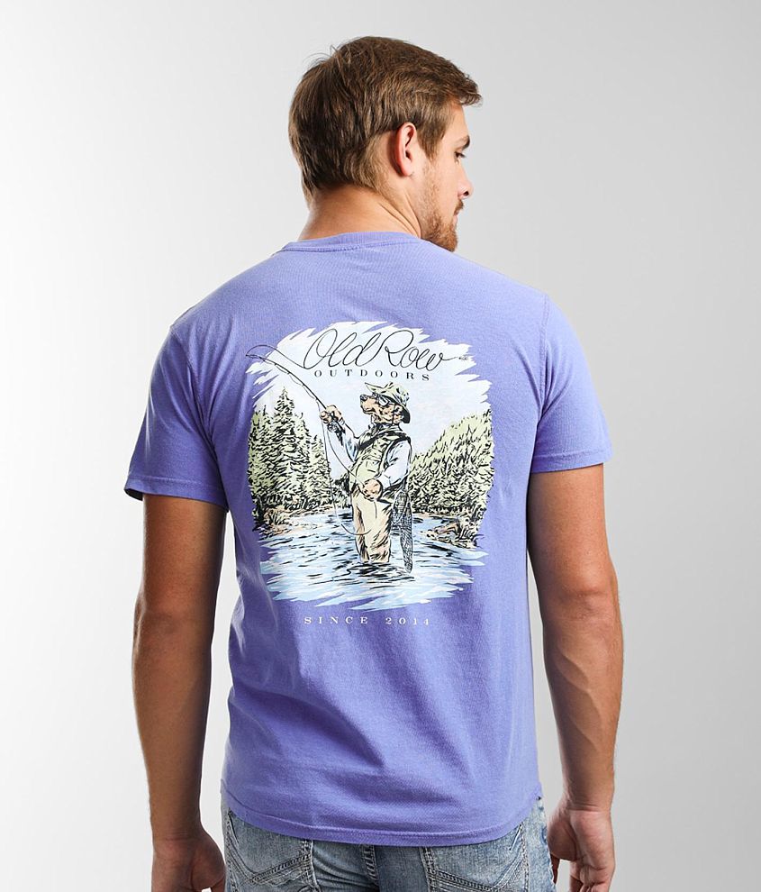 Old Row Fishing Bear T-Shirt front view