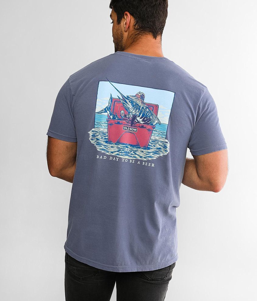 Old Row Bad Day To Be A Beer Marlin T-Shirt front view
