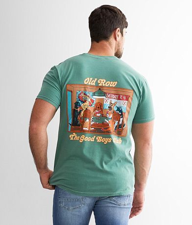Old Row Poker Dogs T-Shirt back view