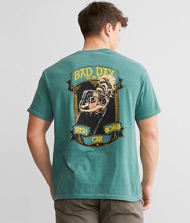 Old Row Bad Day To Be An Irish Car Bomb T-Shirt BACK