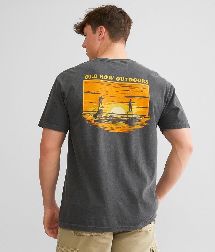 Old Row Sunset Skiff T-Shirt front view