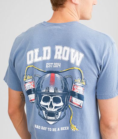 Old Row Beer Helmet T-Shirt back view