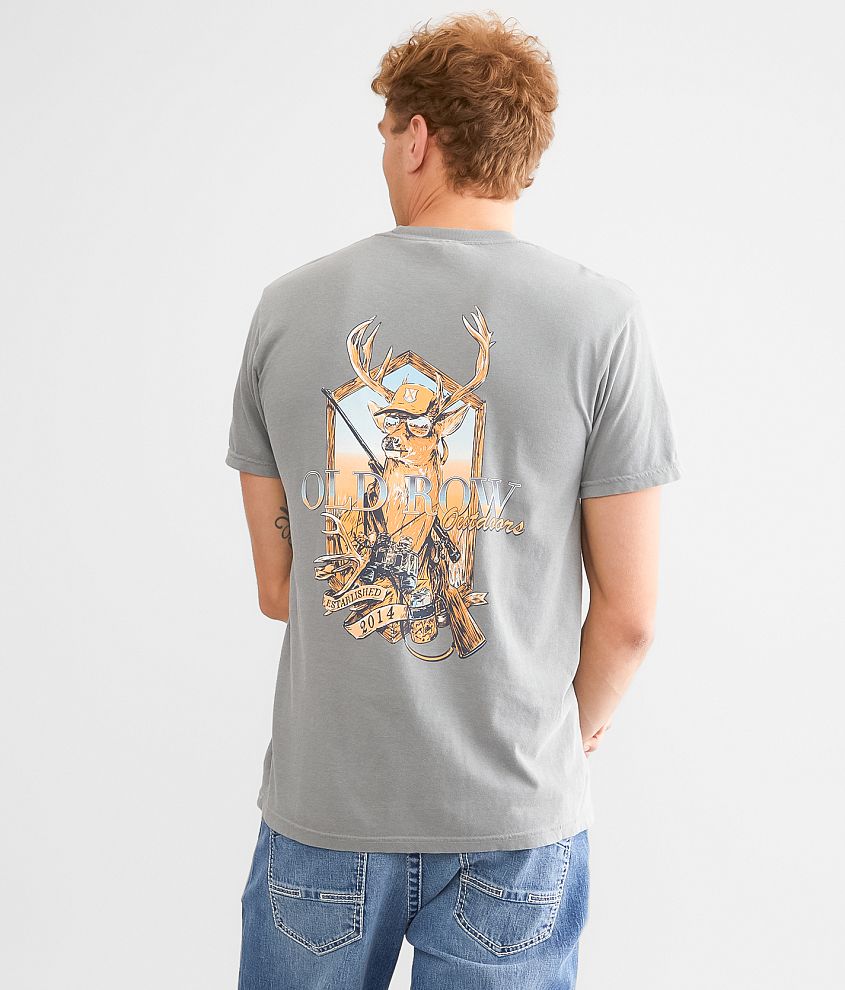 Old Row Deer Mount T-Shirt front view