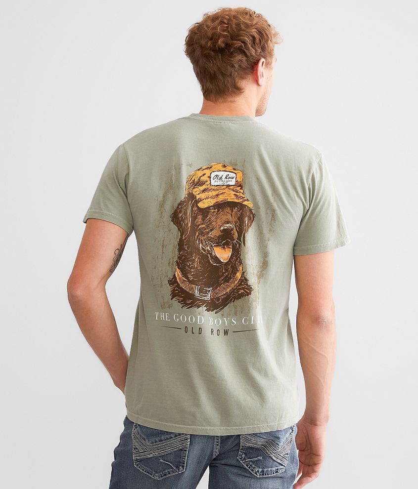 Old Row Chocolate Lab T-Shirt front view