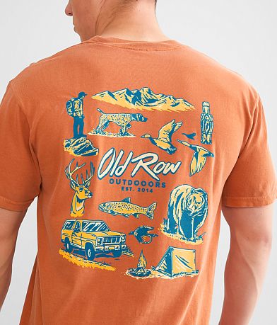 Old Row Outdoors Icons T-Shirt back view