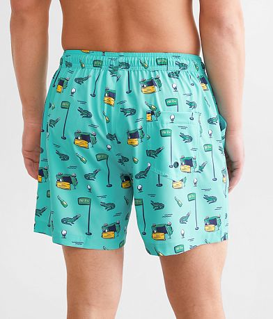 Old Row Golf Stretch Swim Trunks back view