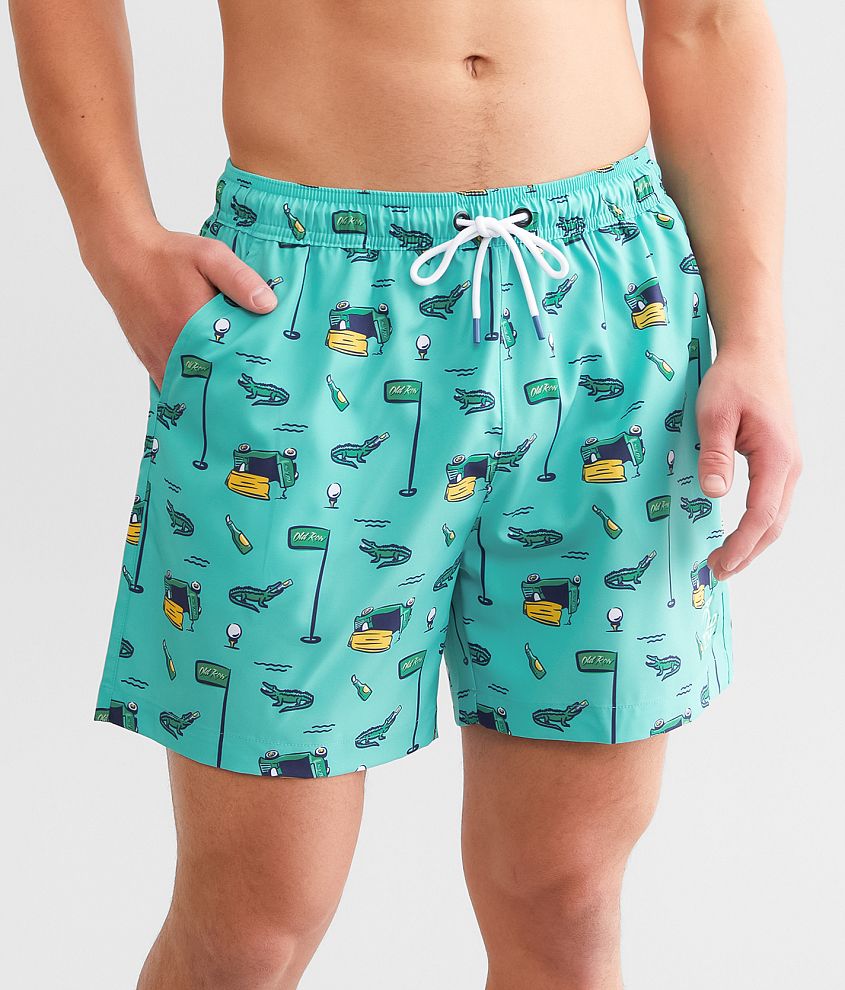 Old Row Golf Stretch Swim Trunks front view