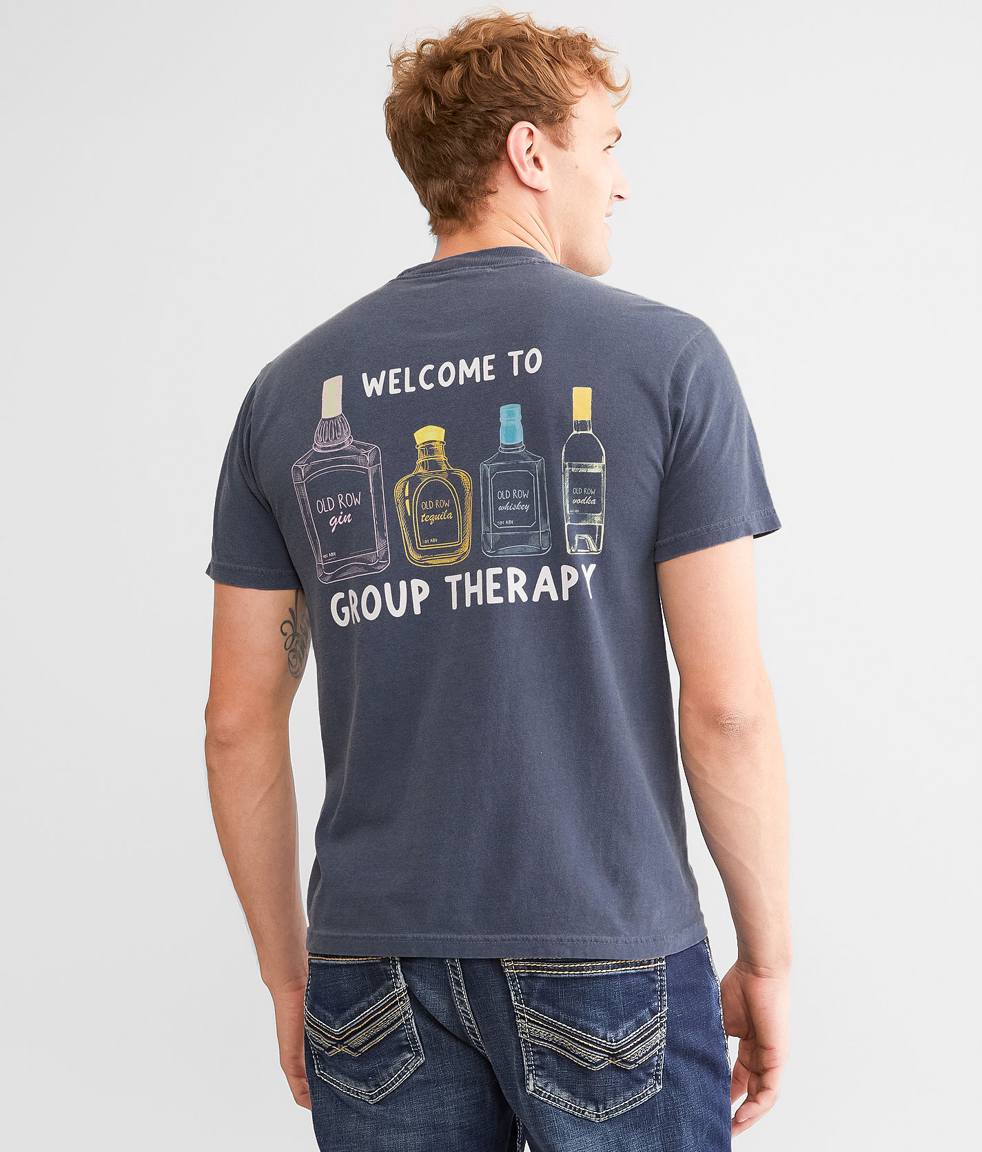 Old Row Group Therapy T Shirt Men s T Shirts in Denim Buckle