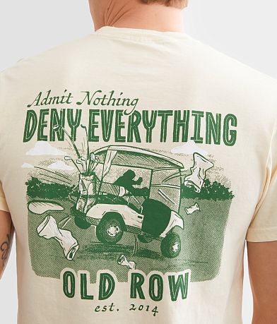 Old Row Golf Cart T-Shirt back view