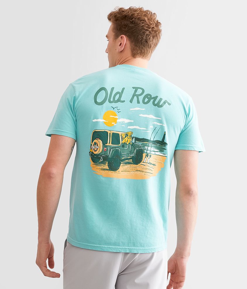 Old Row Good Boys Club Jeep Dogs Fishing T-Shirt