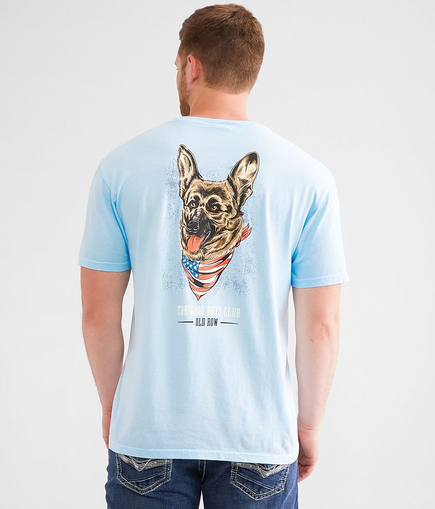 Old Row Good Boys Club German Shepherd T-Shirt front view