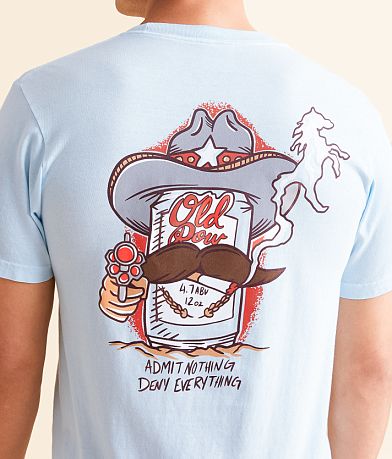 Old Row The Beer Can Cowboy T-Shirt back view