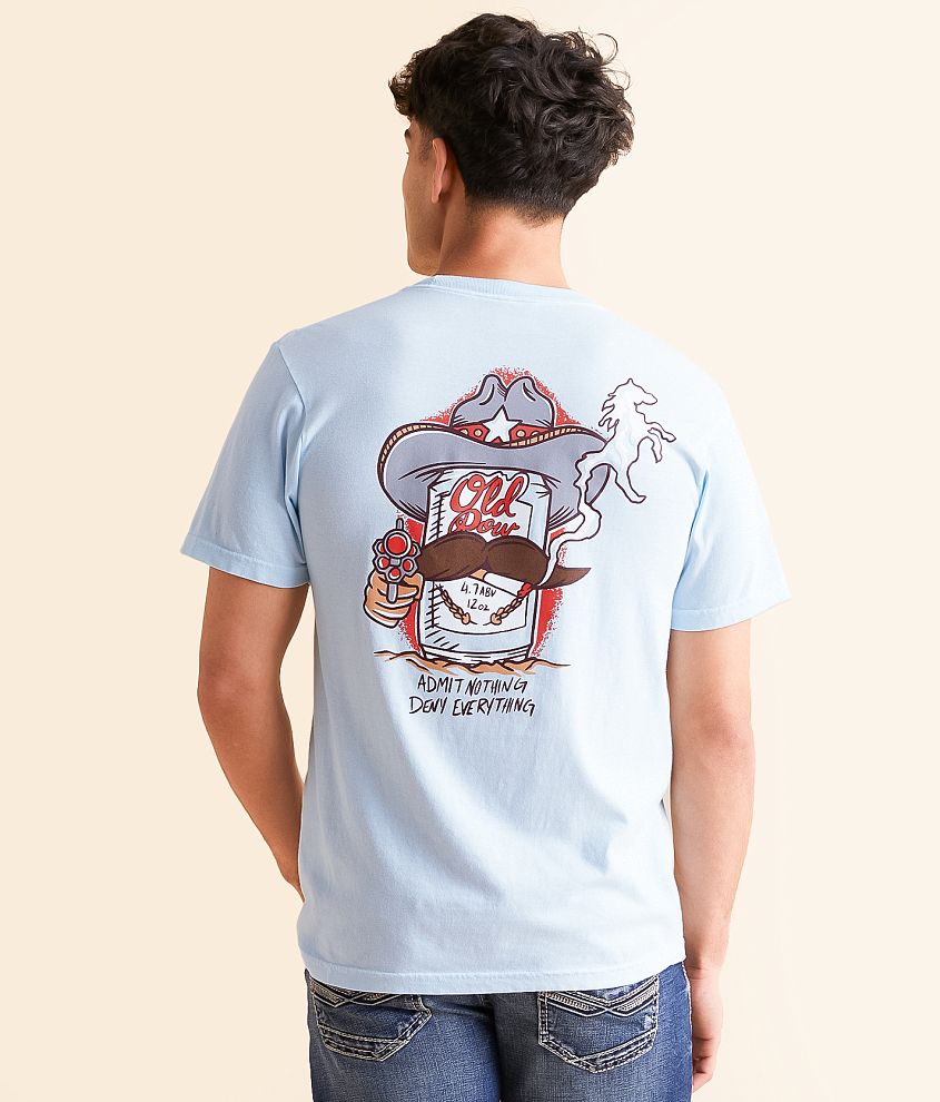 Old Row The Beer Can Cowboy T-Shirt front view