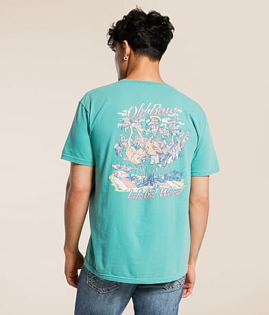 Old Row Flamingos T-Shirt front view