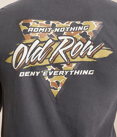 Old Row Camo Retro Triangle T-Shirt BACK