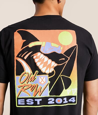 Old Row The Shark Surfer T-Shirt BACK