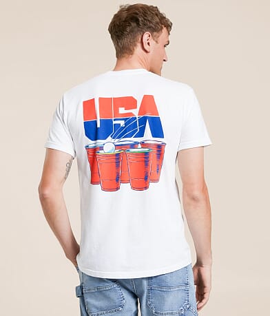 Old Row USA Drinking Team T-Shirt front view