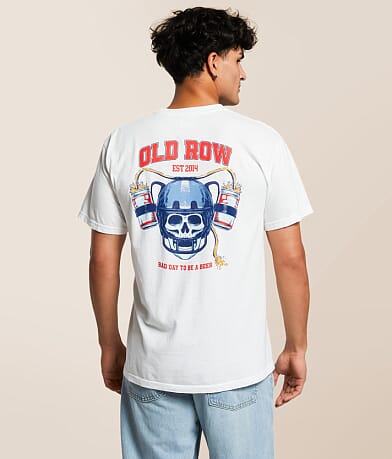 Old Row Beer Helmet T-Shirt front view