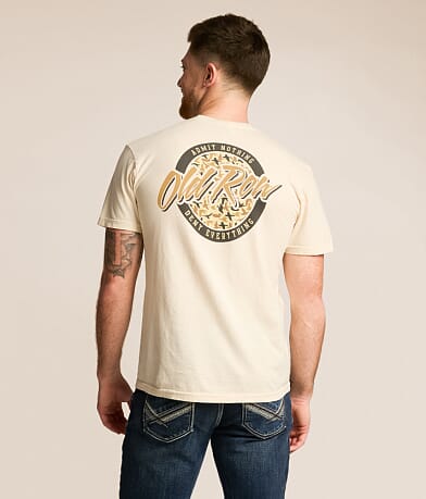 Old Row Duck Camo Circle T-Shirt front view