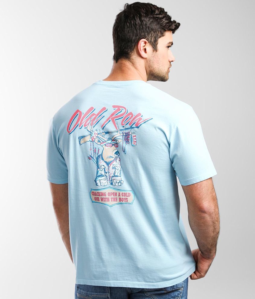 Old Row Party Buck USA T-Shirt - Men's T-Shirts in Chambray | Buckle