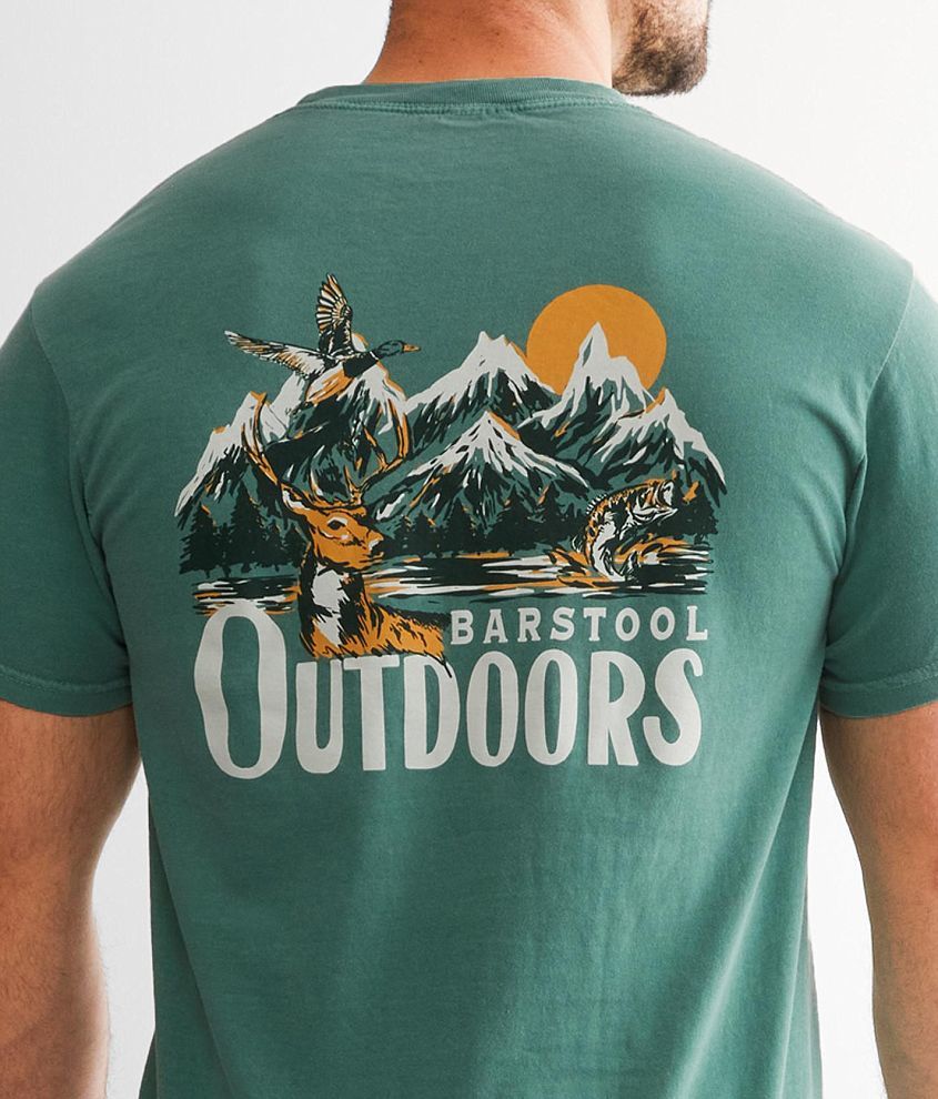 Barstool Outdoors T-Shirt - Men's T-Shirts in Light Green | Buckle