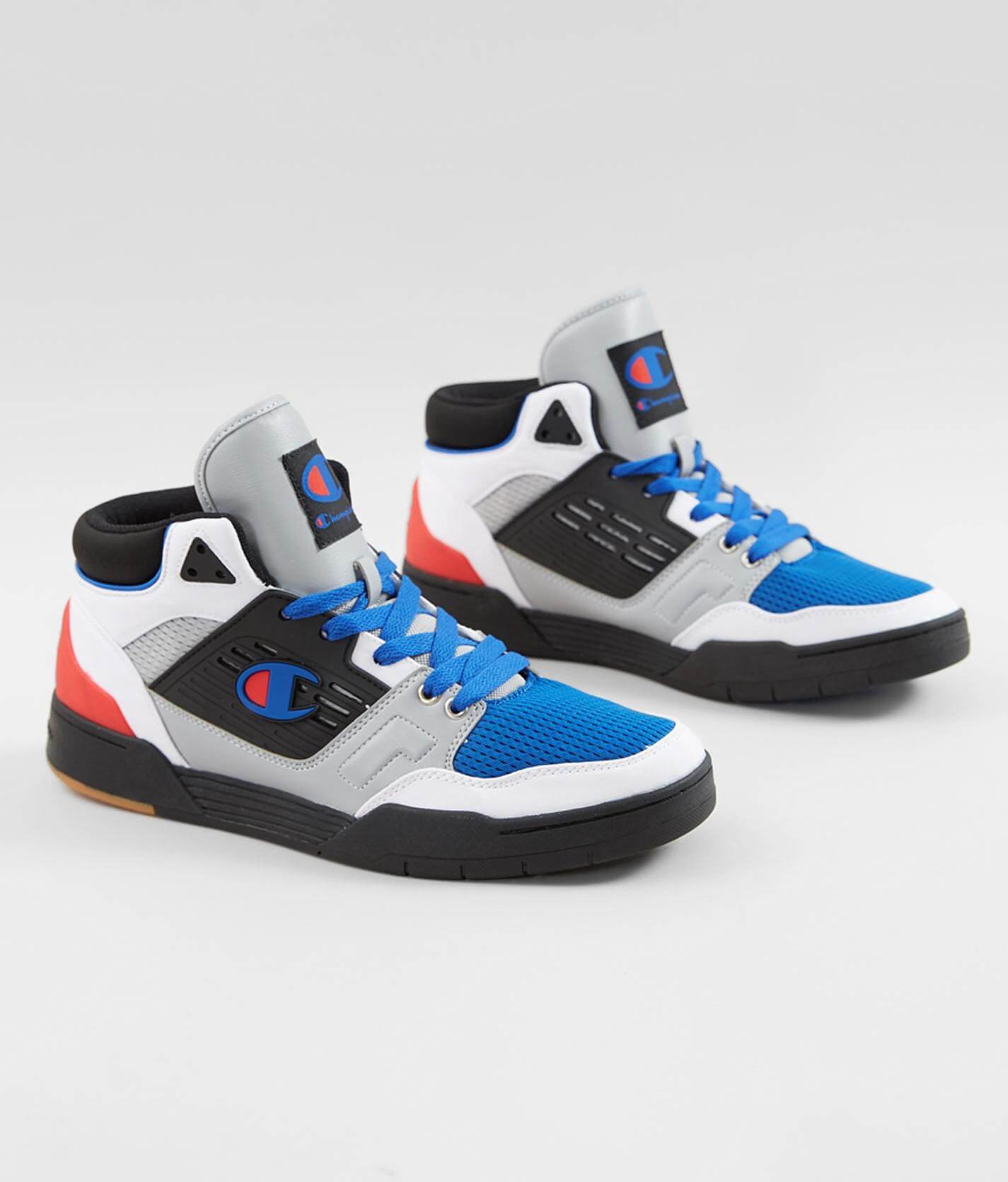 multi colored champion sneakers
