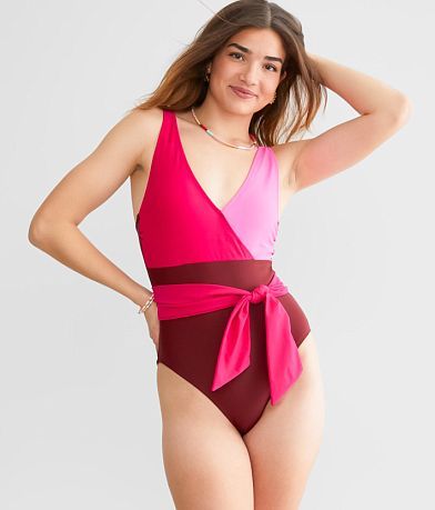 BCA Megan Color Block Swimsuit front view