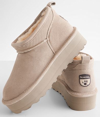 Bearpaw Retro Super Shorty Platform Leather Ankle Boot misc detail 4 view