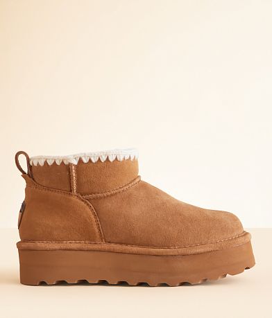 Bearpaw Retro Shorty Platform Leather Ankle Boot front view