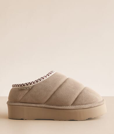 Bearpaw Quilted Martis Suede Slipper front view