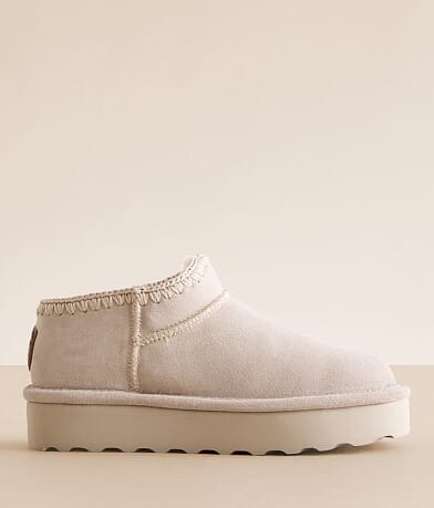 Bearpaw Lyanna Platform Leather Slipper front view
