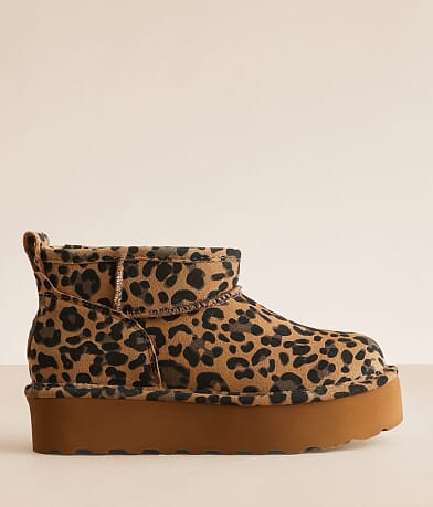 Bearpaw Retro Shorty Exotic Leather Ankle Boot front view