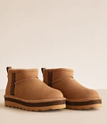 Bearpaw Retro October Leather Ankle Boot - Women's Shoes in Iced